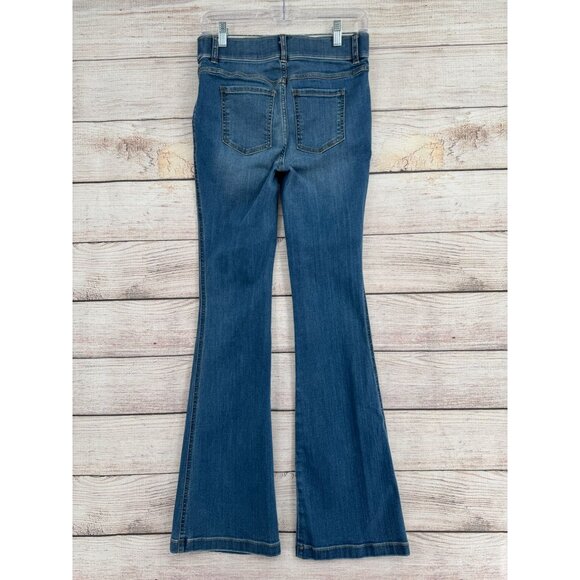 SPANX Shape EveryWear Flare Jeans Women's Size Small Blue Medium Wash Denim - Picture 2 of 13